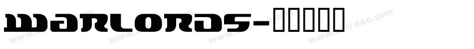 Warlords字体转换