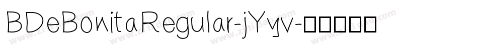 BDeBonitaRegular-jYyv字体转换
