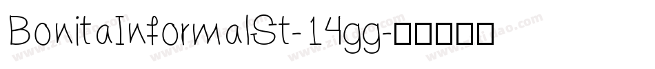 BonitaInformalSt-14gg字体转换