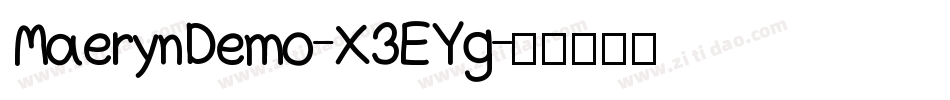 MaerynDemo-X3EYg字体转换