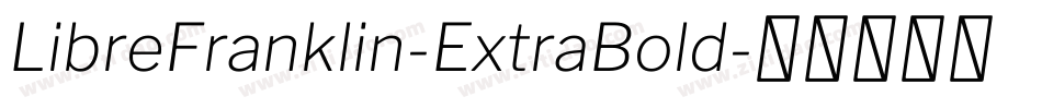 LibreFranklin-ExtraBold字体转换