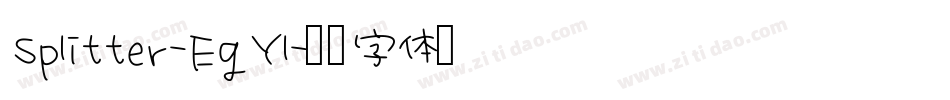 Splitter-EgYl字体转换