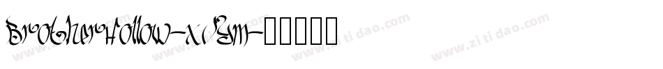 BrotherHollow-xVYm字体转换