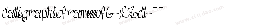 Calligraphicframessoft-KZdl字体转换