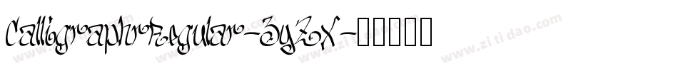 CalligraphrRegular-3yZX字体转换