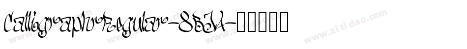 CalligraphrRegular-8BJA字体转换