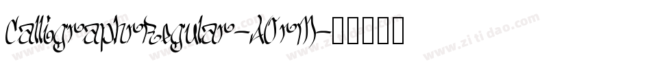 CalligraphrRegular-AOrM字体转换