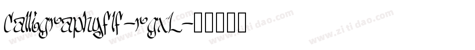 Calligraphyflf-rgxL字体转换