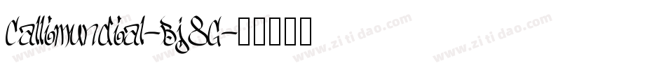 Callimundial-Bj8G字体转换