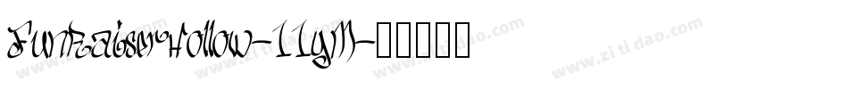 FunRaiserHollow-11yM字体转换