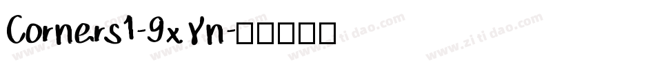 Corners1-9xYn字体转换