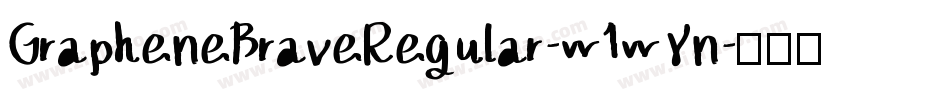 GrapheneBraveRegular-w1wYn字体转换