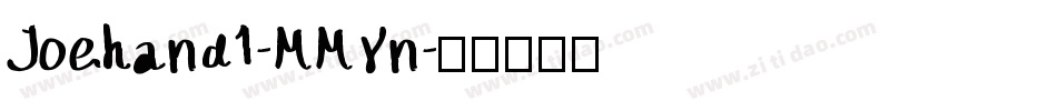 Joehand1-MMYn字体转换