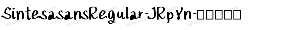 SintesasansRegular-JRpYn字体转换