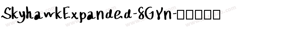 SkyhawkExpanded-8GYn字体转换