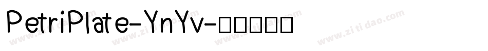 PetriPlate-YnYv字体转换