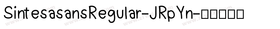 SintesasansRegular-JRpYn字体转换