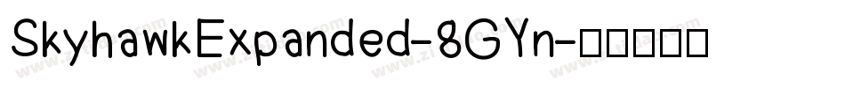 SkyhawkExpanded-8GYn字体转换
