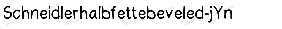 Schneidlerhalbfettebeveled-jYnM字体转换
