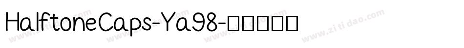 HalftoneCaps-Ya98字体转换