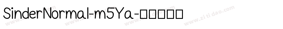 SinderNormal-m5Ya字体转换