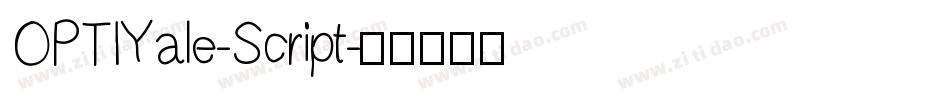 OPTIYale-Script字体转换