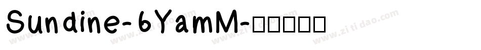 Sundine-6YamM字体转换