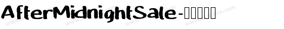 AfterMidnightSale字体转换