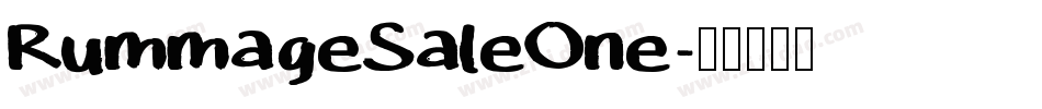 RummageSaleOne字体转换