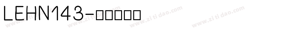 LEHN143字体转换