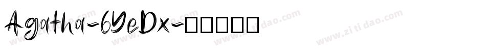 Agatha-6YeDx字体转换