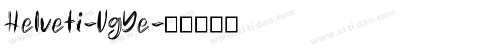 Helveti-VgYe字体转换