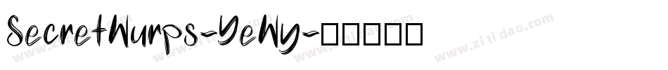 SecretWurps-YeWy字体转换
