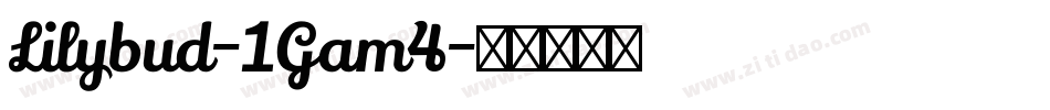Lilybud-1Gam4字体转换