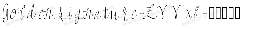 Goldensignature-ZVVx8字体转换