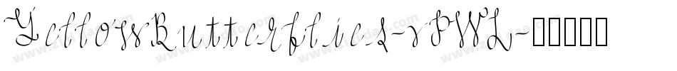 YellowButterflies-vPWL字体转换