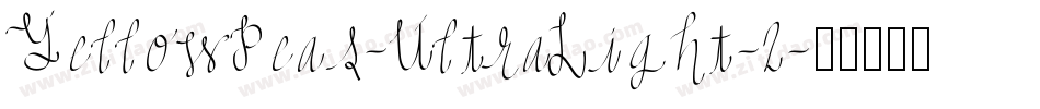 YellowPeas-UltraLight-2字体转换
