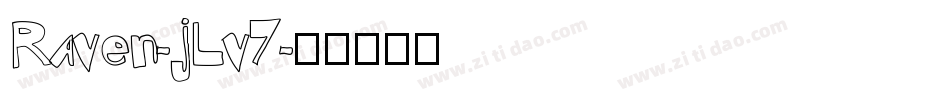 Raven-jLv7字体转换