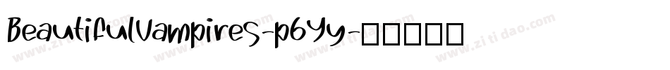 BeautifulVampires-p6Yy字体转换