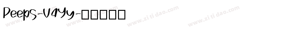 Peeps-V4Yy字体转换