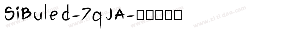 SiBuled-7qJA字体转换