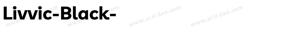 Livvic-Black字体转换