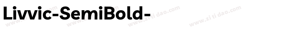 Livvic-SemiBold字体转换