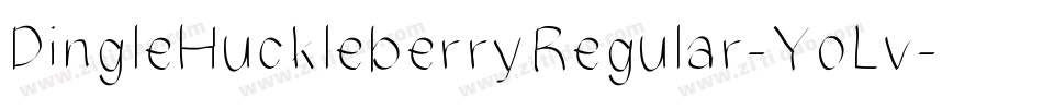 DingleHuckleberryRegular-YoLv字体转换