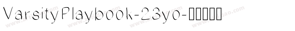 VarsityPlaybook-23yo字体转换