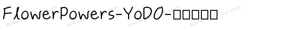 FlowerPowers-YoDO字体转换