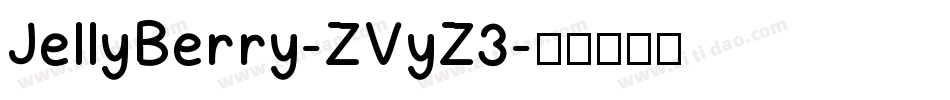 JellyBerry-ZVyZ3字体转换