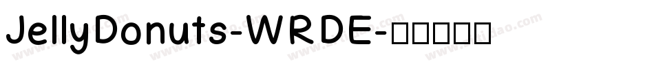 JellyDonuts-WRDE字体转换
