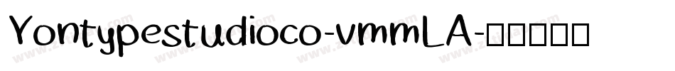 Yontypestudioco-vmmLA字体转换
