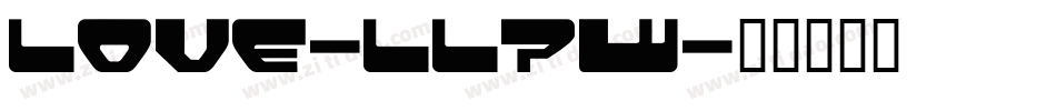 Love-llpw字体转换